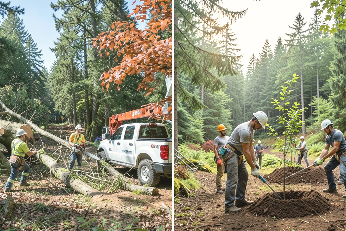 Tree preservation during construction in Carnation, King County, WA - Identify trees to retain and their protection zones
