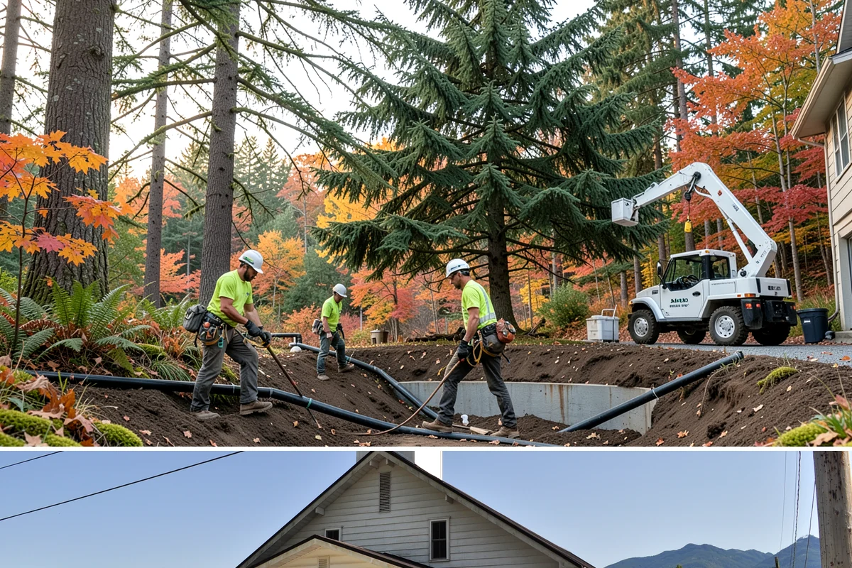 Tree preservation during construction in Concrete, Skagit County, WA - This service can be performed year-round in Puget Sound but requires careful monitoring during wet seasons to prevent soil...