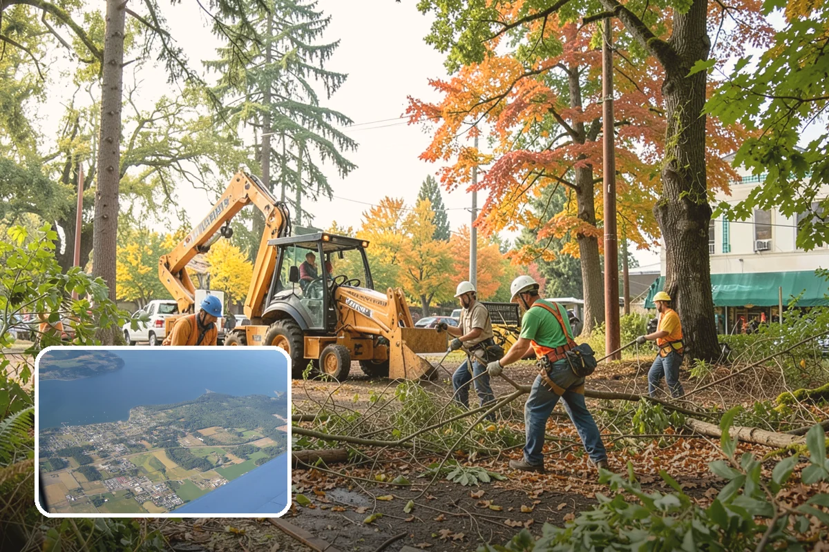 Tree preservation during construction in Coupeville, Island County, WA - Protects valued trees during projects