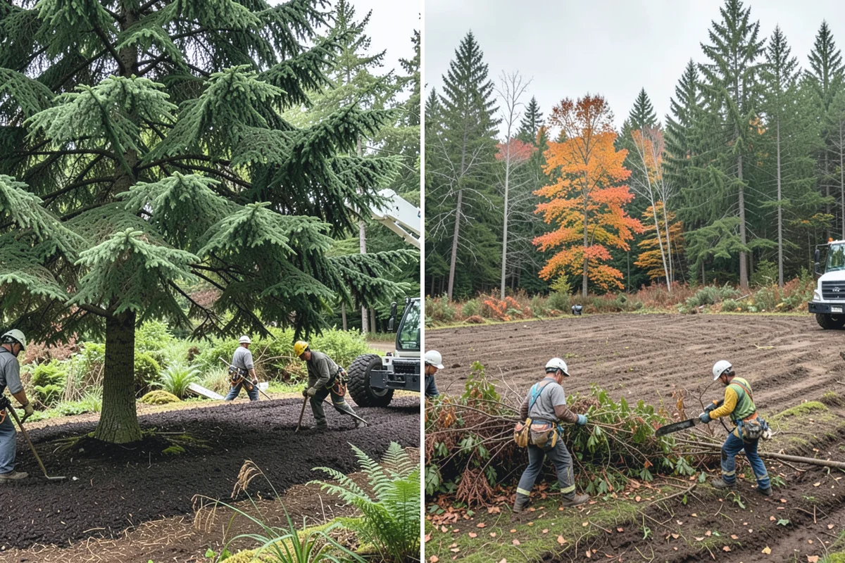 Tree preservation during construction in Coupeville, Island County, WA - Identify trees to retain and their protection zones