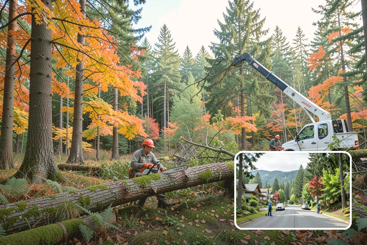 Tree preservation during construction in Darrington, Snohomish County, WA - Protects valued trees during projects