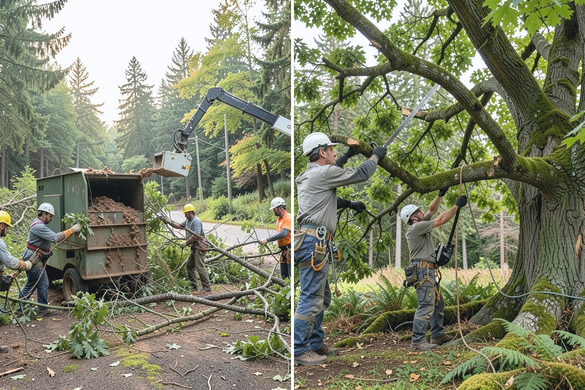 Tree preservation during construction in Des Moines, King County, WA - Identify trees to retain and their protection zones