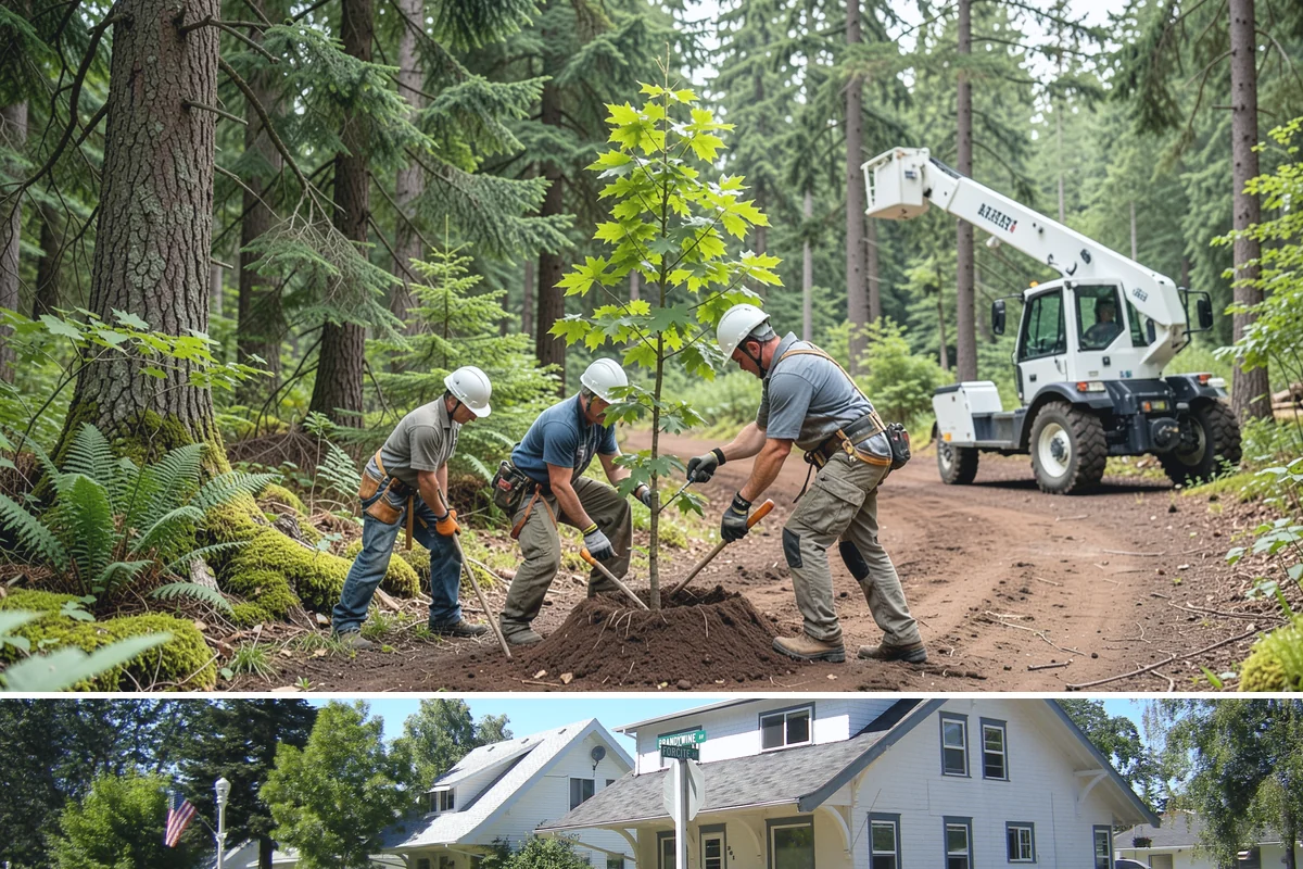 Tree preservation during construction in DuPont, Pierce County, WA - This service can be performed year-round in Puget Sound but requires careful monitoring during wet seasons to prevent soil...
