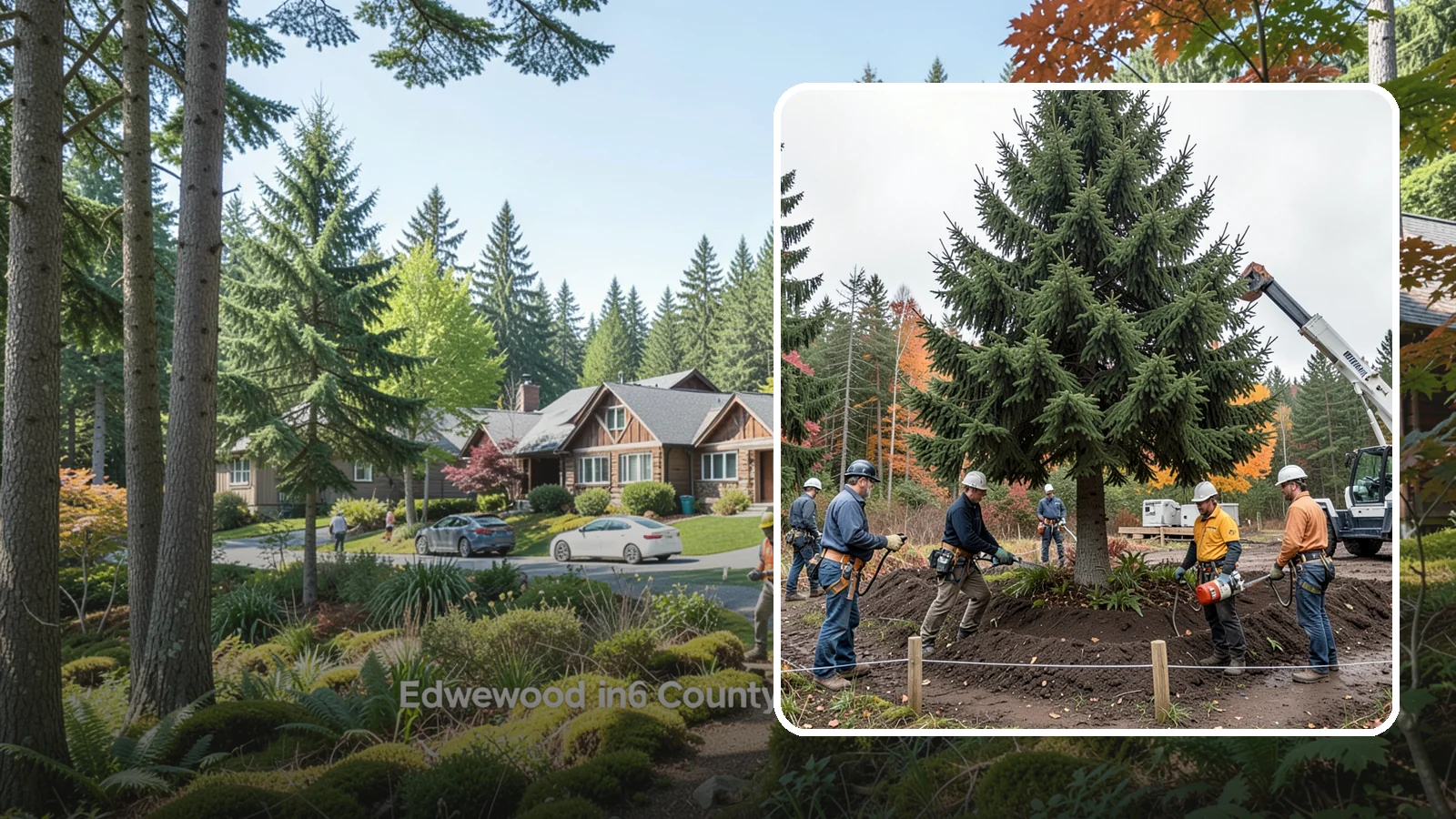 Tree preservation during construction in Edgewood, Pierce County, WA - Measures to protect trees throughout construction.