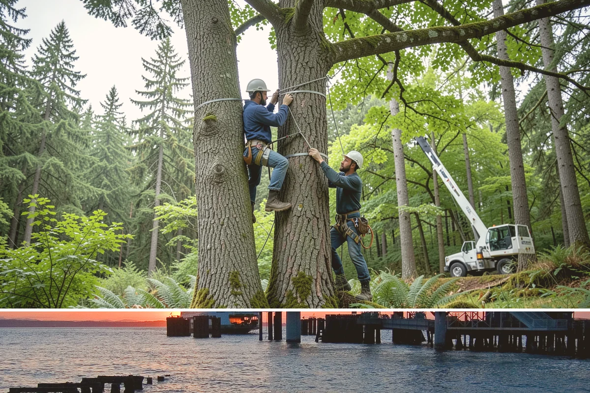 Tree preservation during construction in Edmonds, Snohomish County, WA - This service can be performed year-round in Puget Sound but requires careful monitoring during wet seasons to prevent soil...