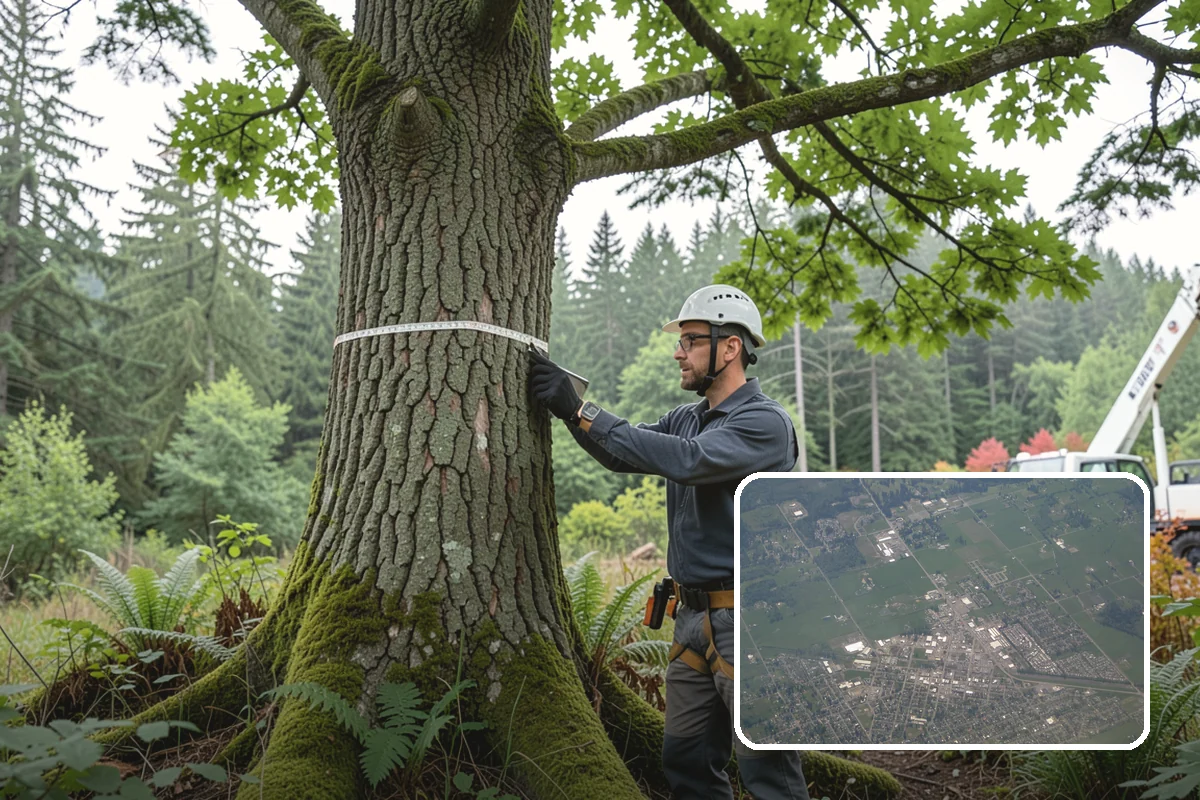 Tree preservation during construction in Enumclaw, King County, WA - Protects valued trees during projects
