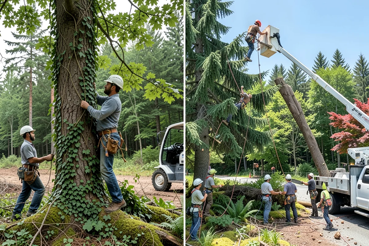 Tree preservation during construction in Enumclaw, King County, WA - Identify trees to retain and their protection zones