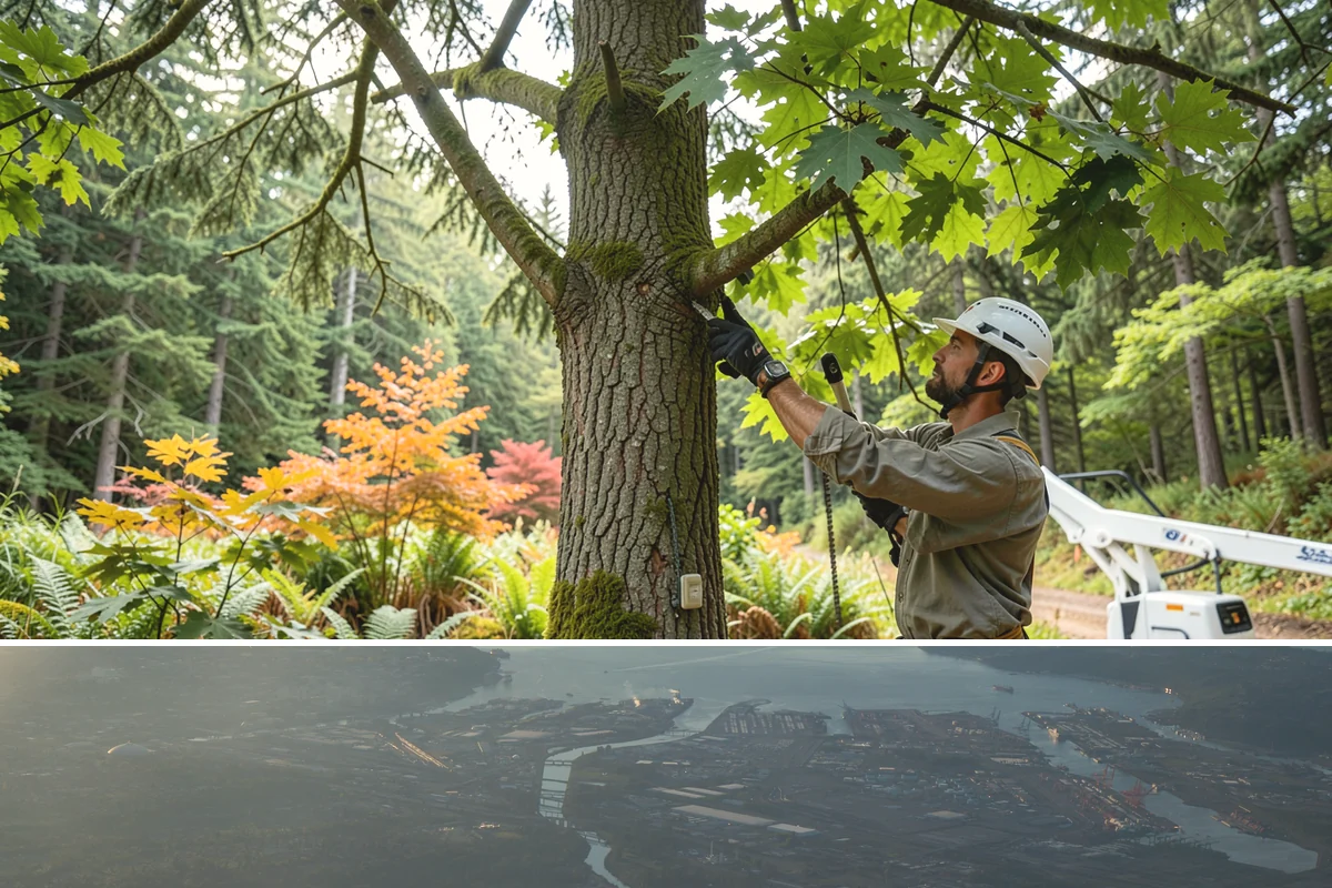 Tree preservation during construction in Fife, Pierce County, WA - This service can be performed year-round in Puget Sound but requires careful monitoring during wet seasons to prevent soil...