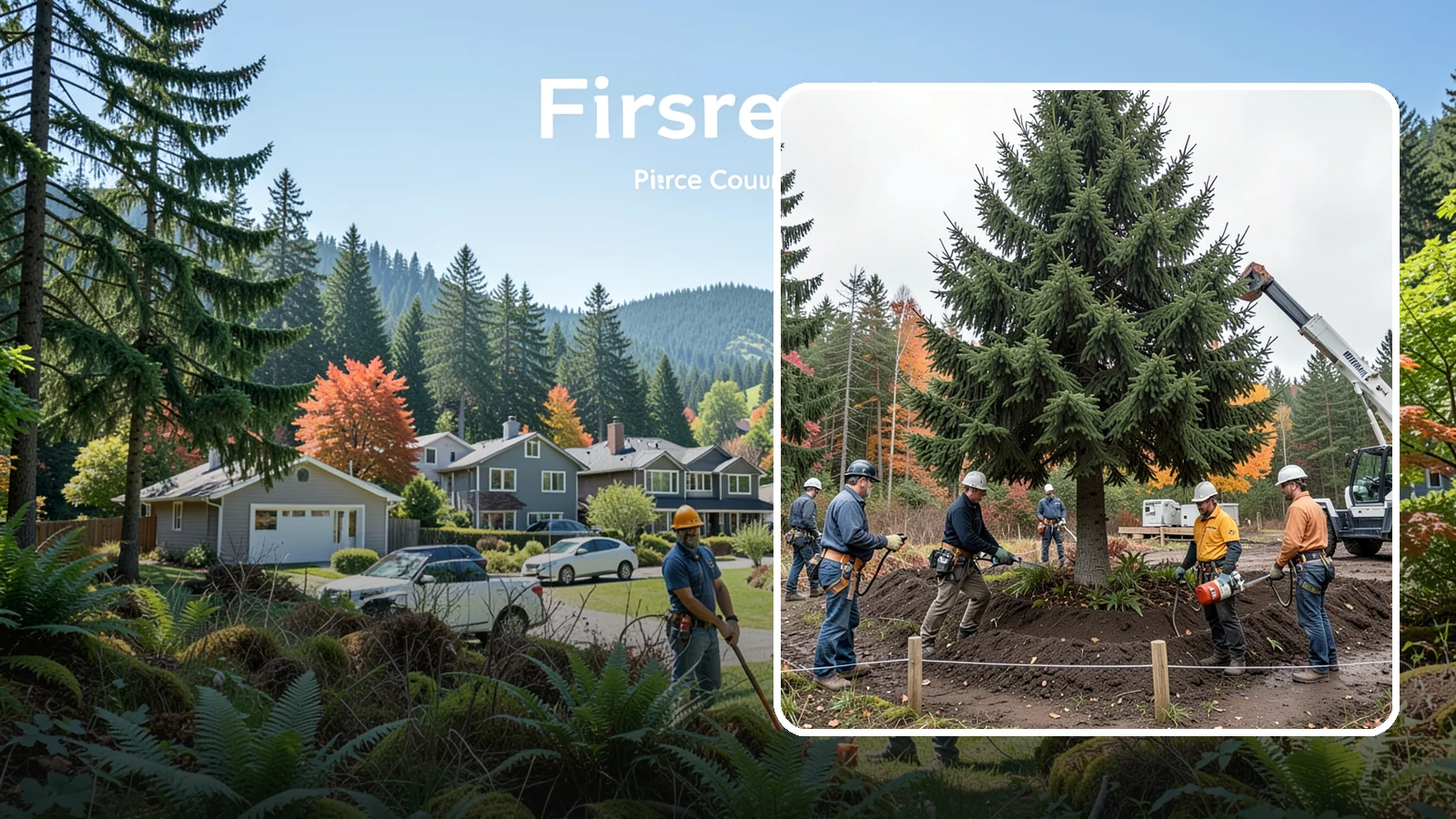 Tree preservation during construction in Fircrest, Pierce County, WA - Measures to protect trees throughout construction.