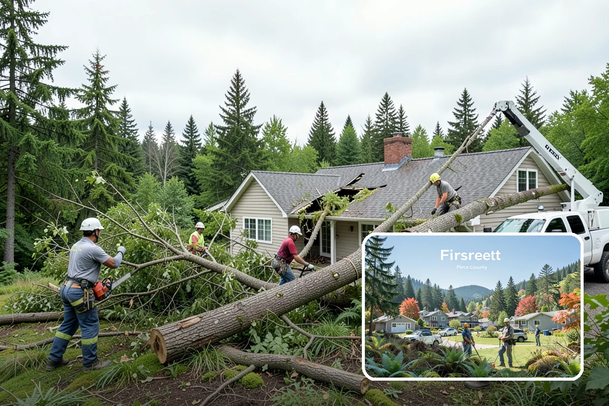 Tree preservation during construction in Fircrest, Pierce County, WA - Protects valued trees during projects