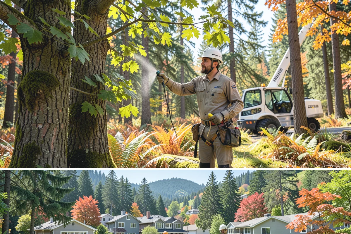 Tree preservation during construction in Fircrest, Pierce County, WA - This service can be performed year-round in Puget Sound but requires careful monitoring during wet seasons to prevent soil...