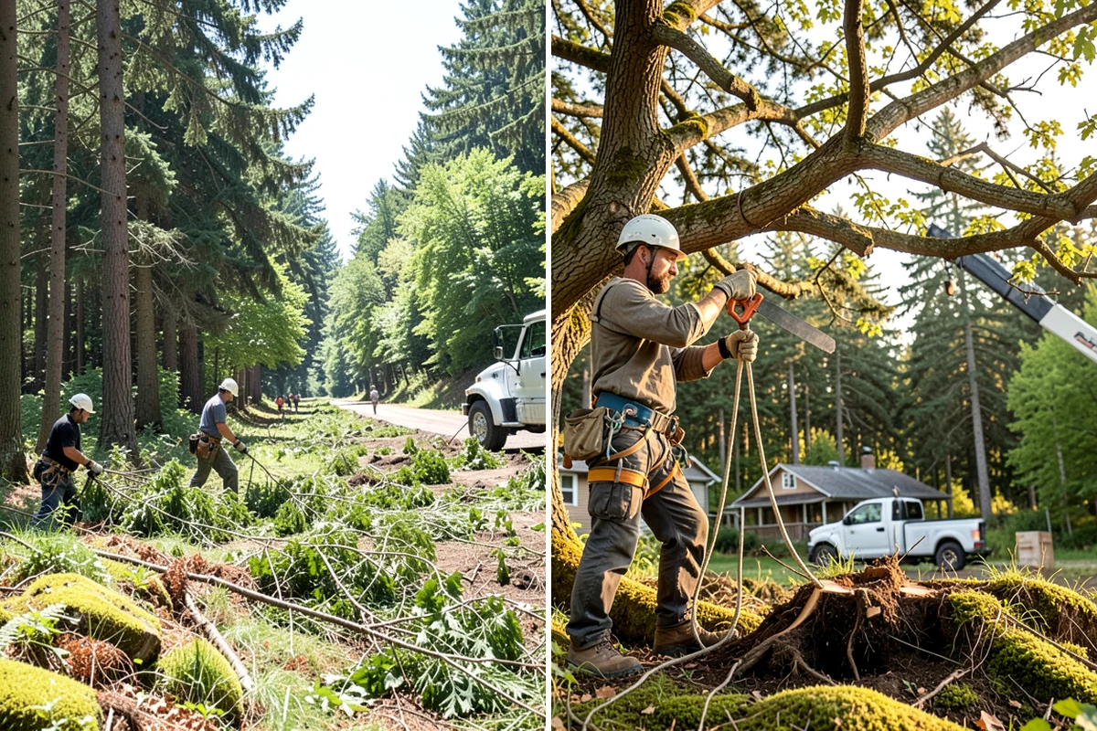 Tree preservation during construction in Gig Harbor, Pierce County, WA - Identify trees to retain and their protection zones