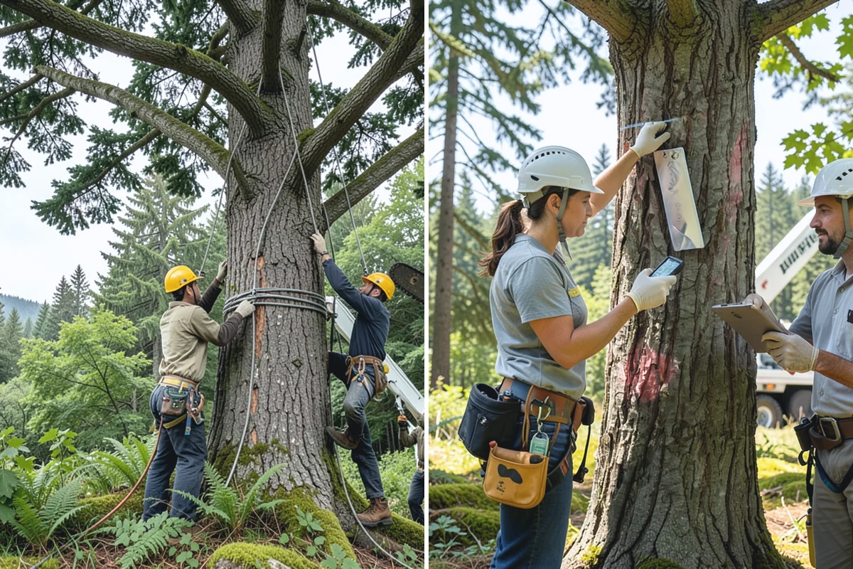 Tree preservation during construction in Granite Falls, Snohomish County, WA - Identify trees to retain and their protection zones