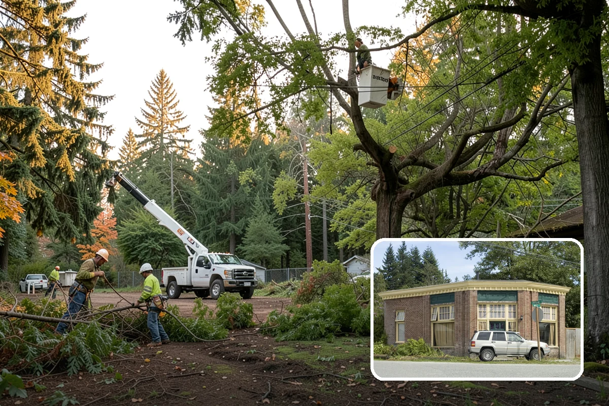 Tree preservation during construction in Hamilton, Skagit County, WA - Protects valued trees during projects