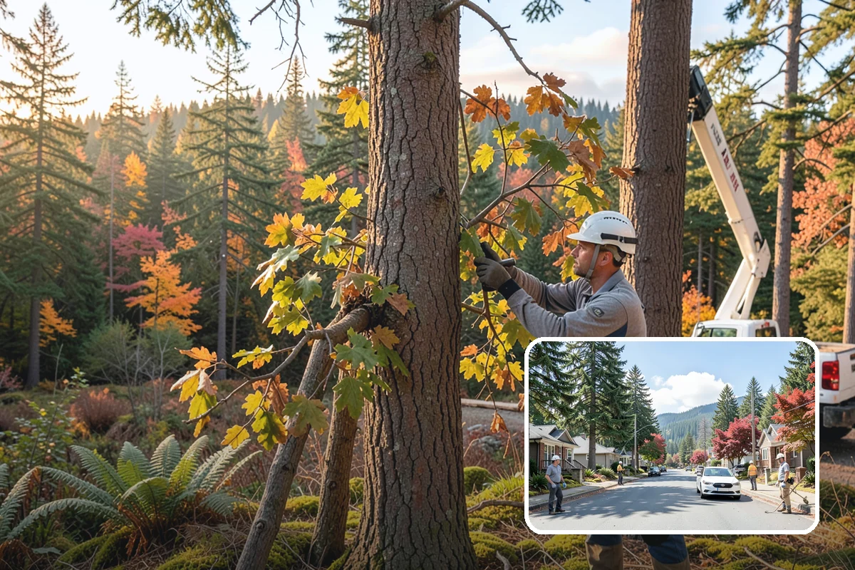 Tree preservation during construction in Hunts Point, King County, WA - Protects valued trees during projects