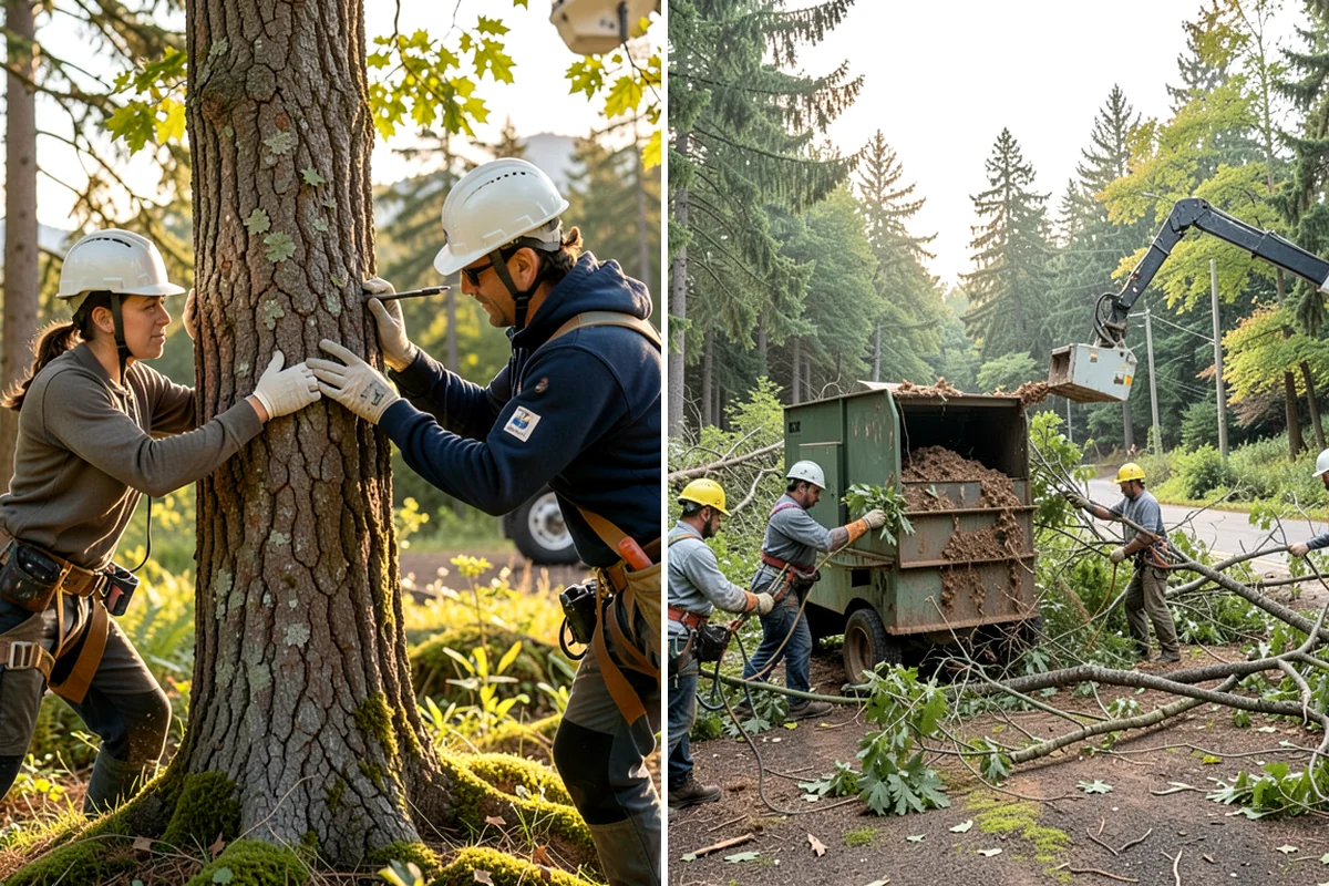 Tree preservation during construction in Hunts Point, King County, WA - Identify trees to retain and their protection zones
