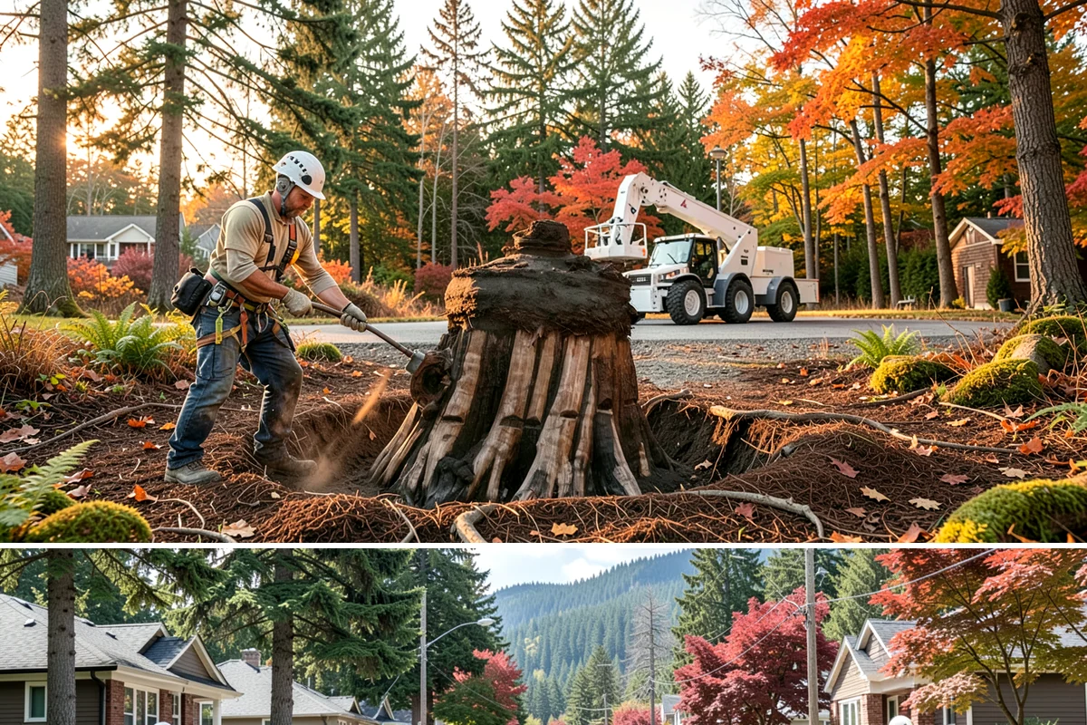 Tree preservation during construction in Hunts Point, King County, WA - This service can be performed year-round in Puget Sound but requires careful monitoring during wet seasons to prevent soil...