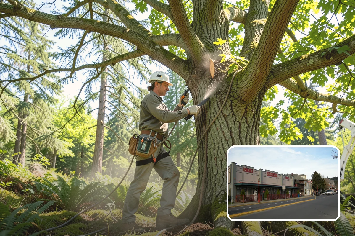 Tree preservation during construction in Issaquah, King County, WA - Protects valued trees during projects