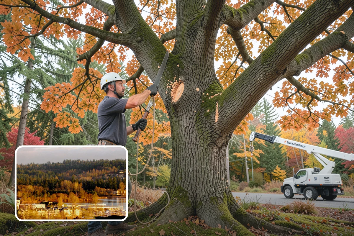 Tree preservation during construction in Kenmore, King County, WA - Protects valued trees during projects
