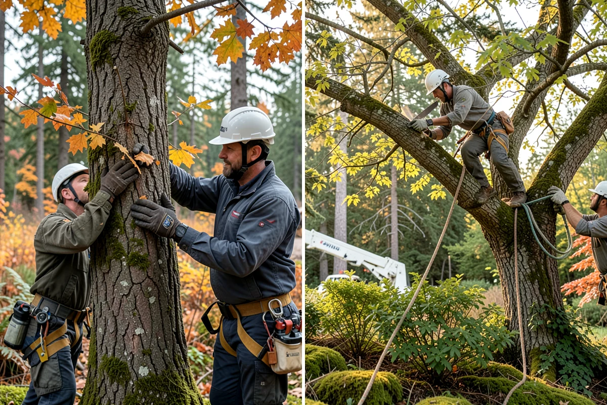 Tree preservation during construction in Kenmore, King County, WA - Identify trees to retain and their protection zones