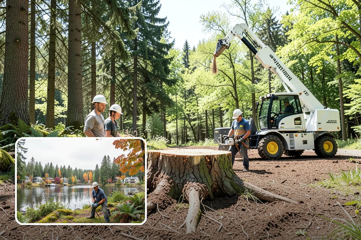 Tree preservation during construction in La Conner, Skagit County, WA - Protects valued trees during projects