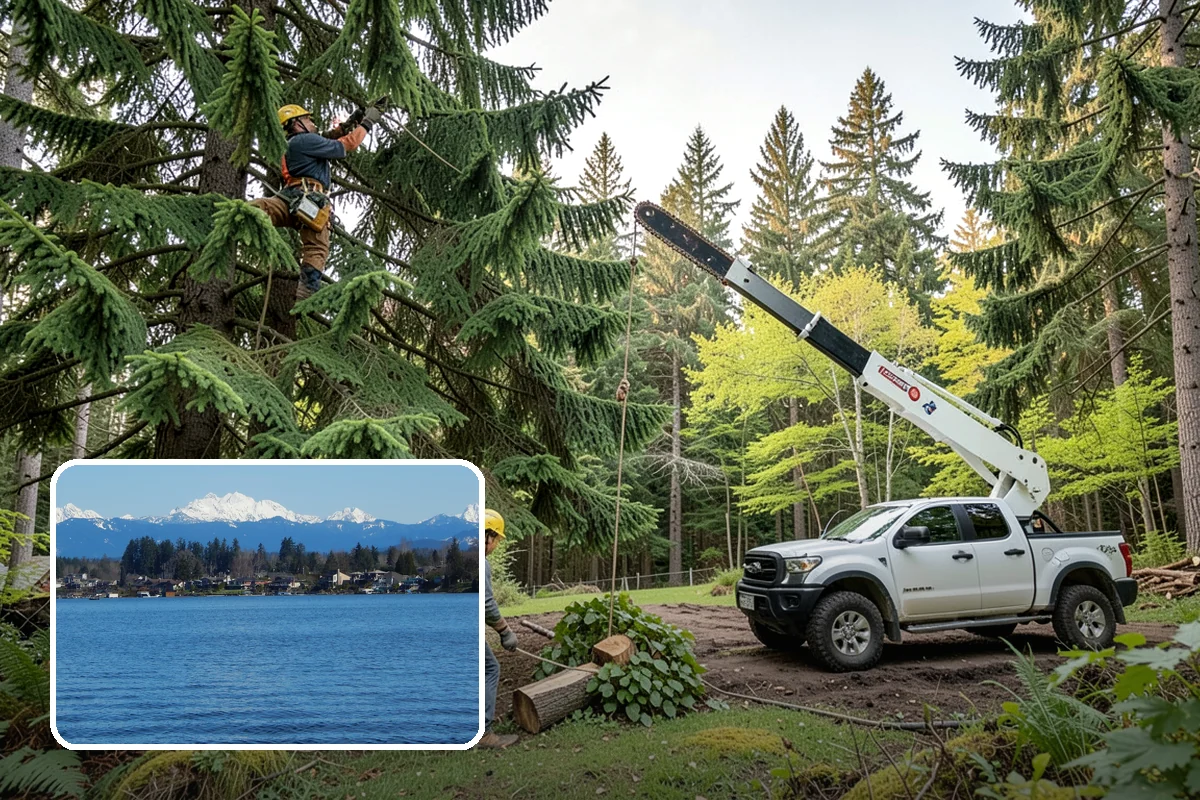 Tree preservation during construction in Lake Stevens, Snohomish County, WA - Protects valued trees during projects