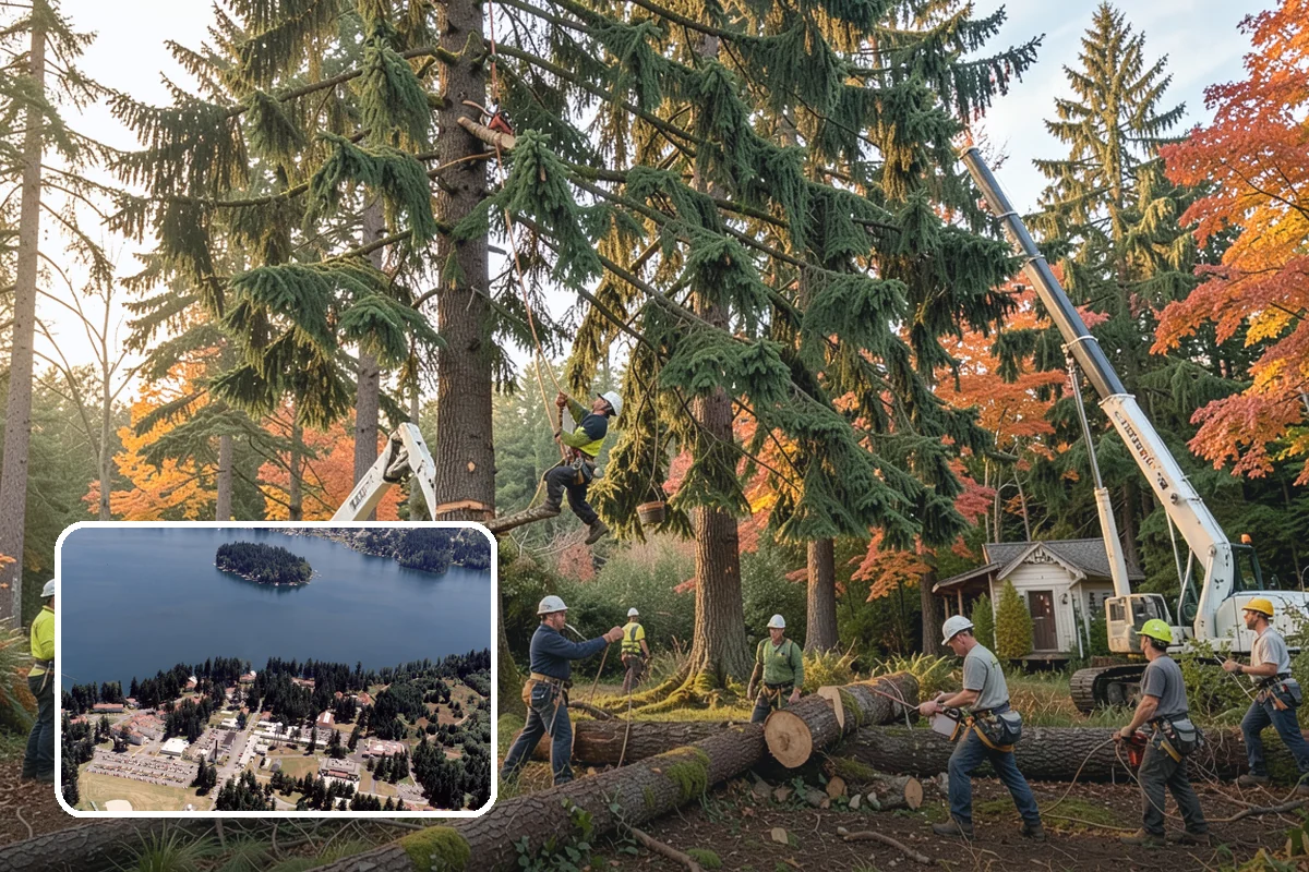 Tree preservation during construction in Lakewood, Pierce County, WA - Protects valued trees during projects