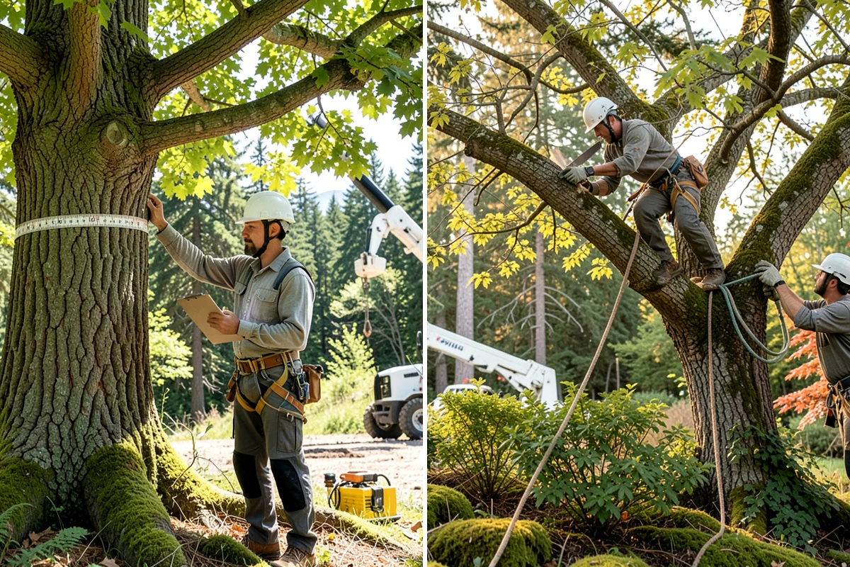 Tree preservation during construction in Lakewood, Pierce County, WA - Identify trees to retain and their protection zones