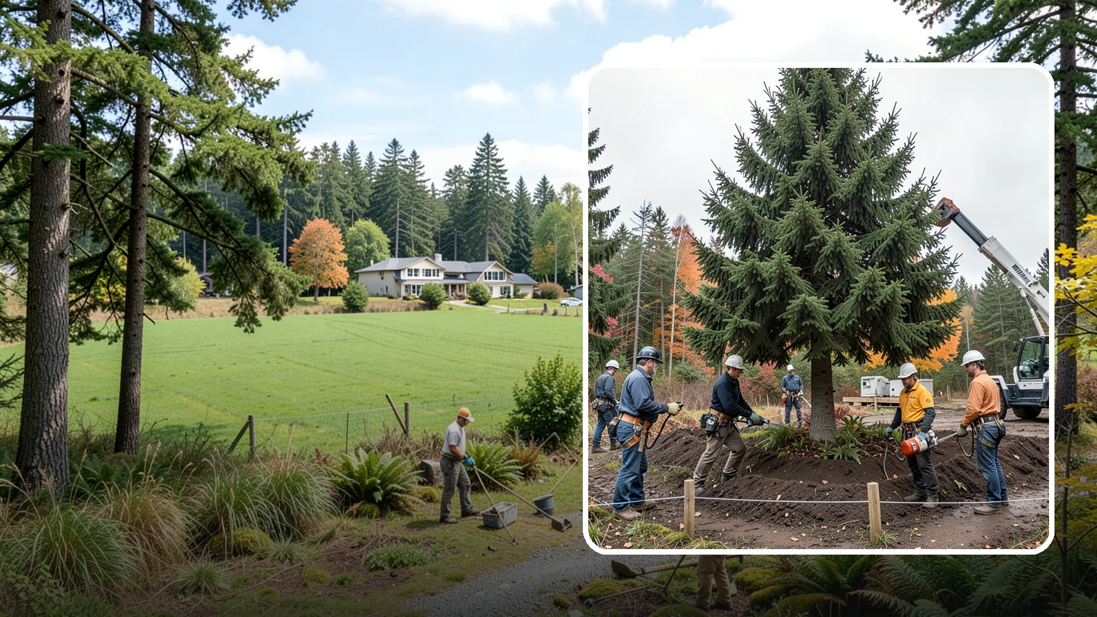 Tree preservation during construction in Lyman, Skagit County, WA - Measures to protect trees throughout construction.