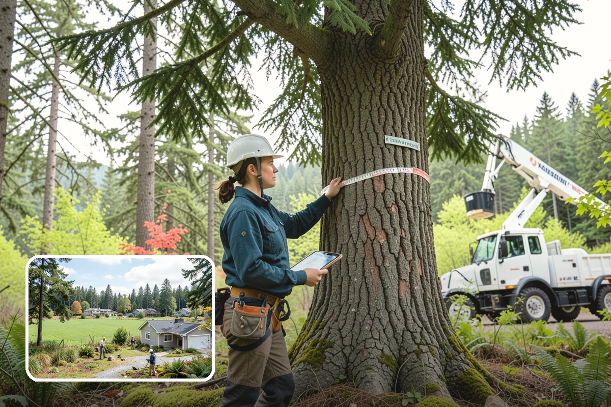 Tree preservation during construction in Lyman, Skagit County, WA - Protects valued trees during projects
