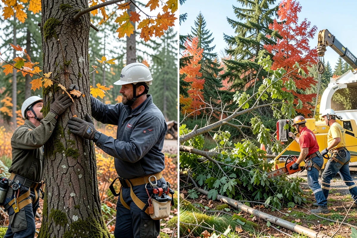 Tree preservation during construction in Lyman, Skagit County, WA - Identify trees to retain and their protection zones