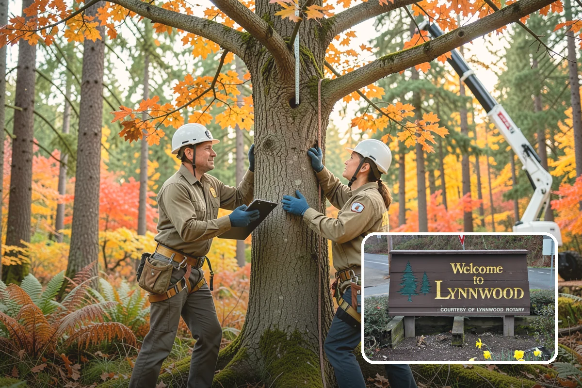 Tree preservation during construction in Lynnwood, Snohomish County, WA - Protects valued trees during projects