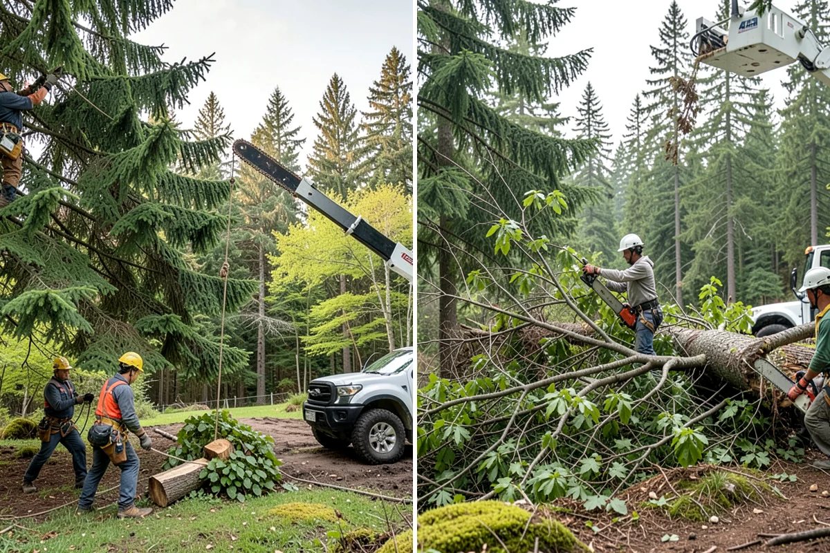 Tree preservation during construction in Maple Valley, King County, WA - Identify trees to retain and their protection zones