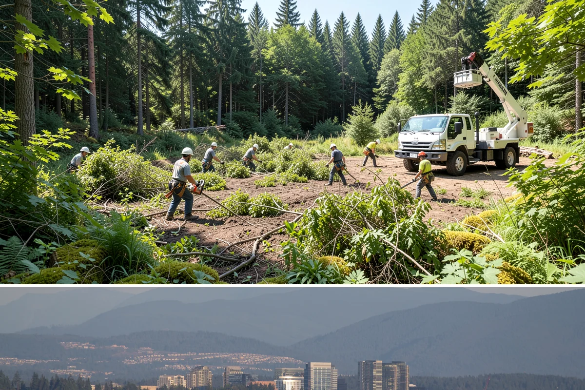 Tree preservation during construction in Medina, King County, WA - This service can be performed year-round in Puget Sound but requires careful monitoring during wet seasons to prevent soil...
