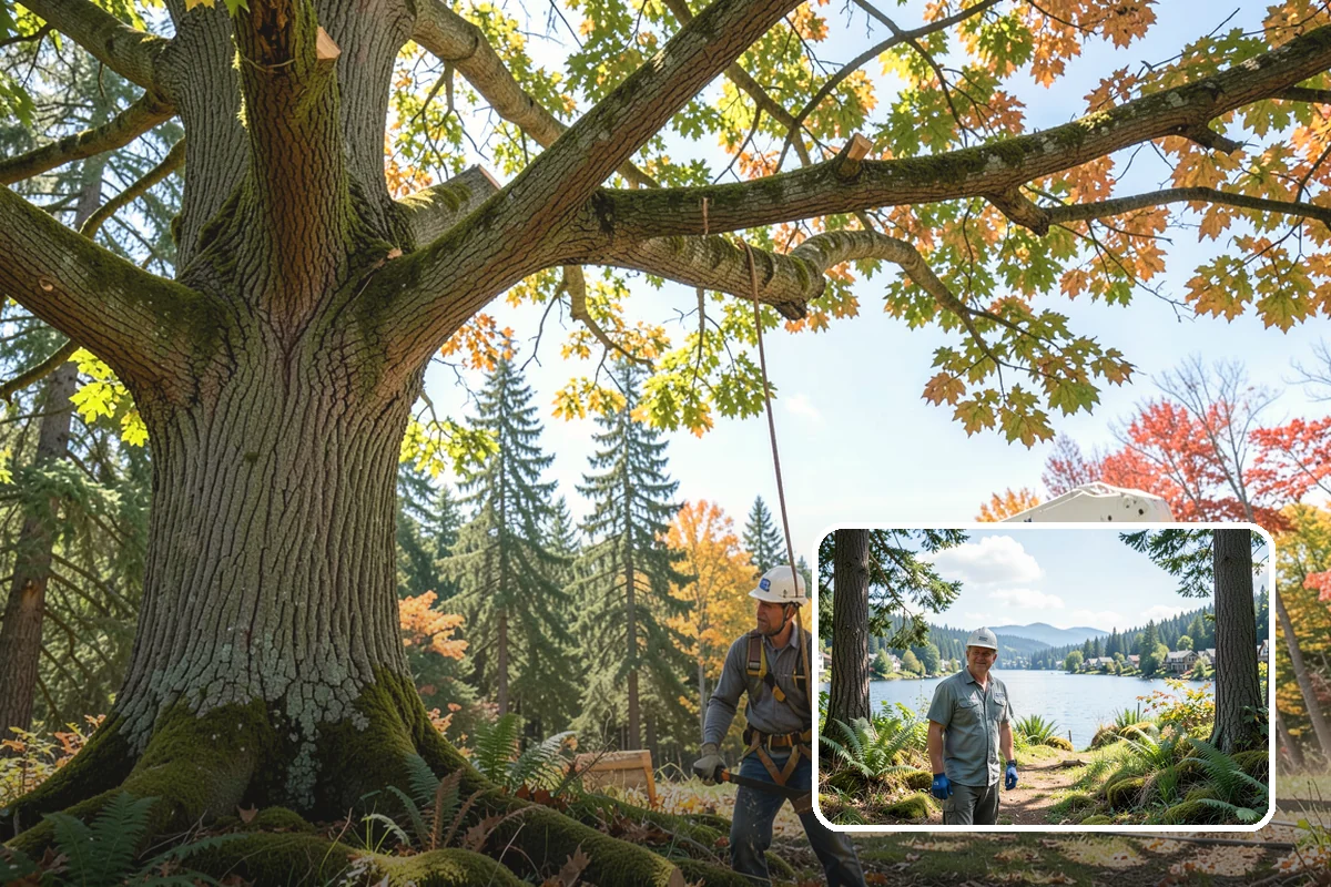 Tree preservation during construction in Milton, King County, WA - Protects valued trees during projects
