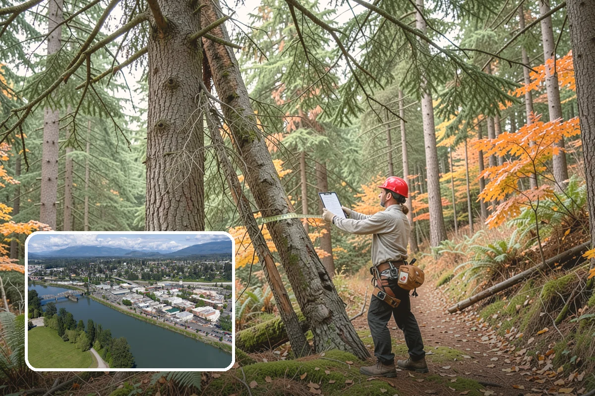 Tree preservation during construction in Mount Vernon, Skagit County, WA - Protects valued trees during projects