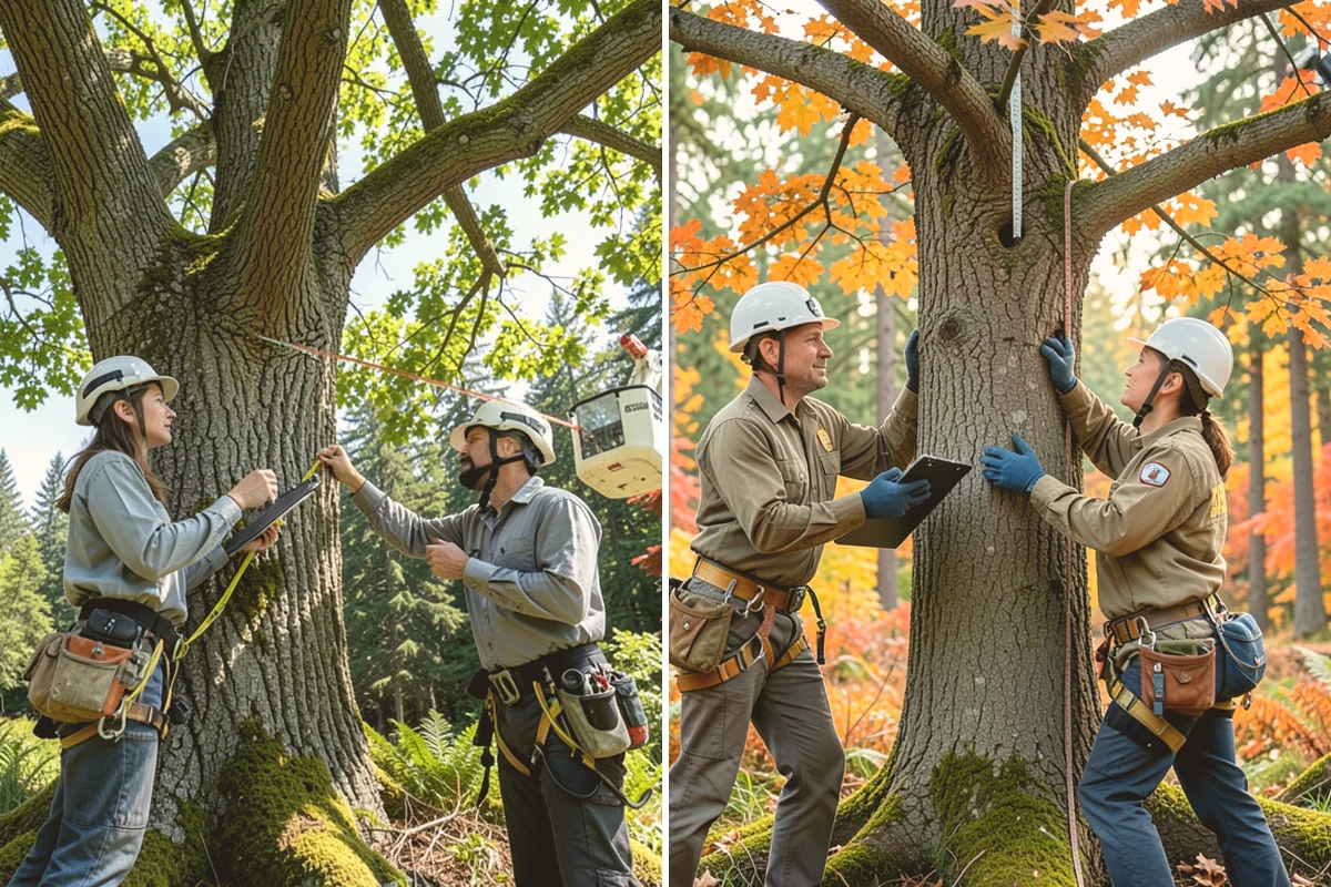 Tree preservation during construction in Mount Vernon, Skagit County, WA - Identify trees to retain and their protection zones