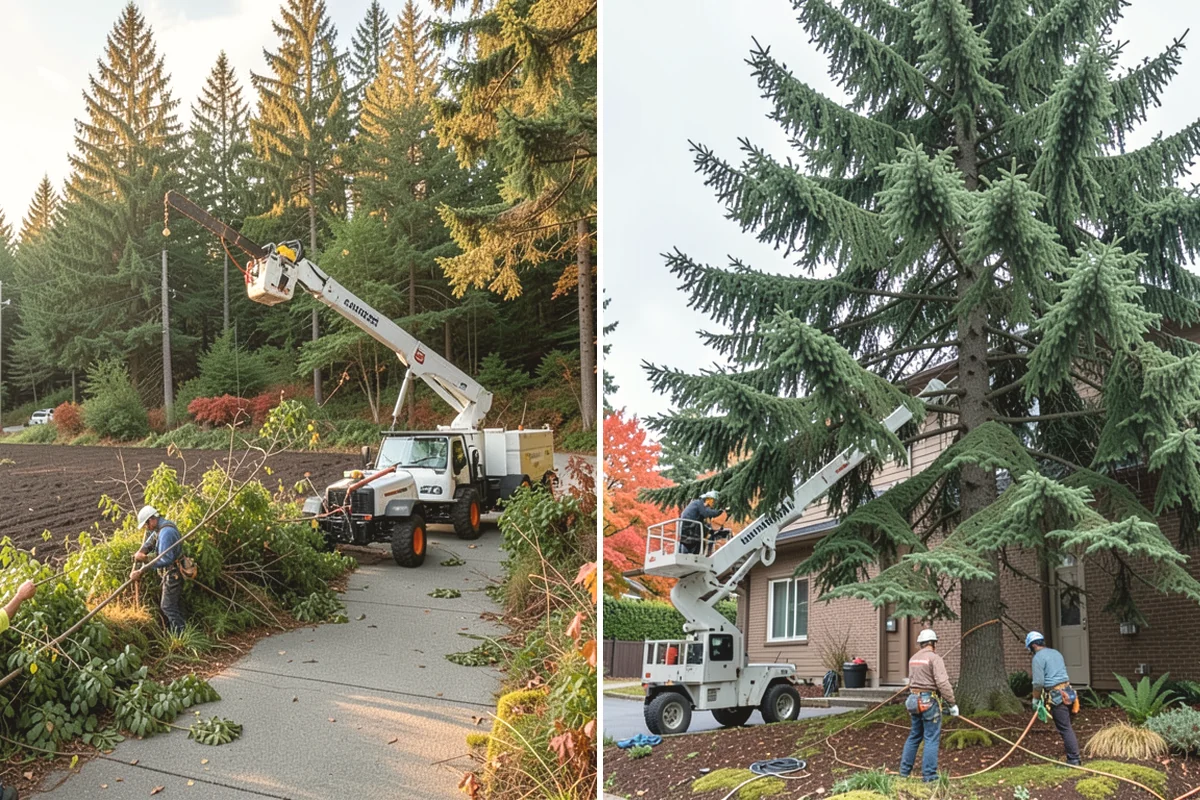 Tree preservation during construction in Mountlake Terrace, Snohomish County, WA - Identify trees to retain and their protection zones