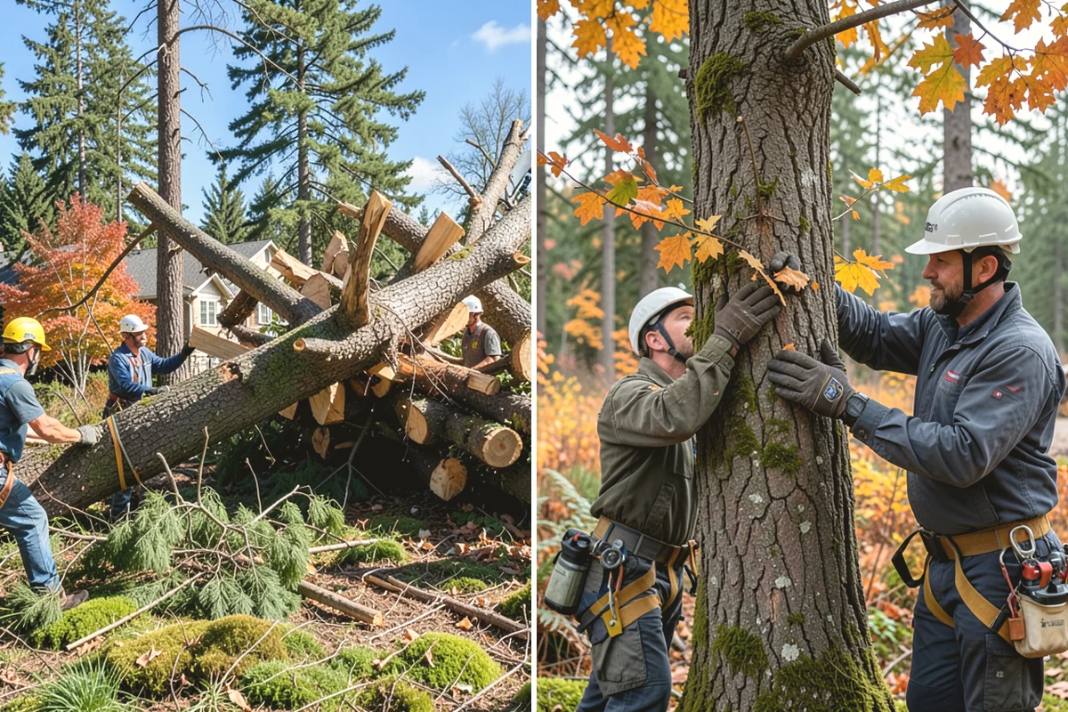 Tree preservation during construction in Mukilteo, Snohomish County, WA - Identify trees to retain and their protection zones