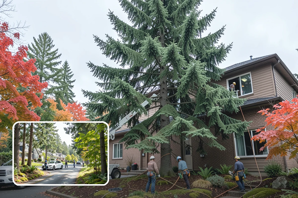 Tree preservation during construction in Normandy Park, King County, WA - Protects valued trees during projects