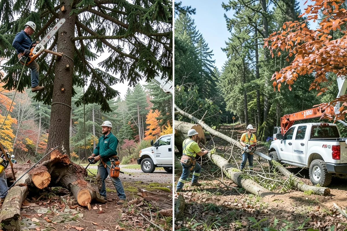Tree preservation during construction in Normandy Park, King County, WA - Identify trees to retain and their protection zones