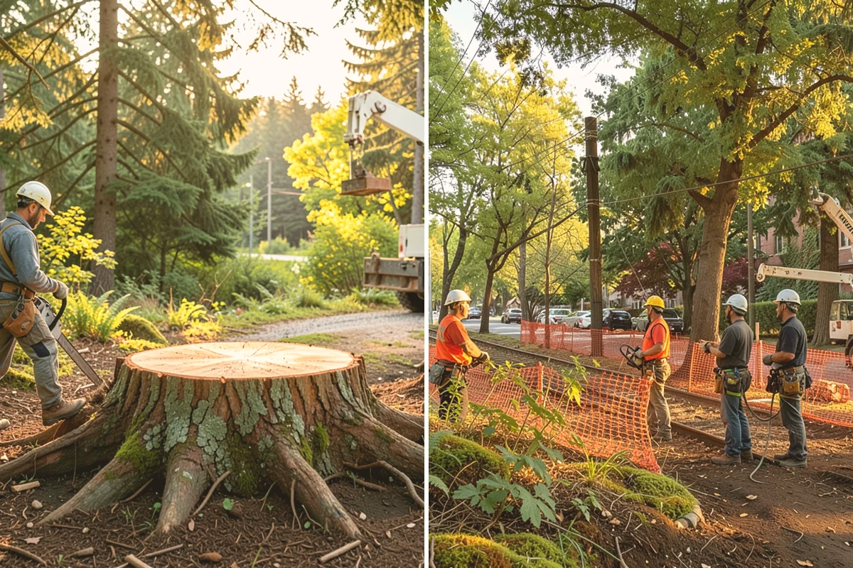 Tree preservation during construction in Orting, Pierce County, WA - Identify trees to retain and their protection zones