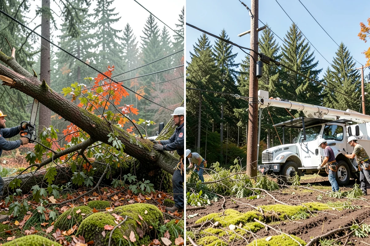 Tree preservation during construction in Puyallup, Pierce County, WA - Identify trees to retain and their protection zones