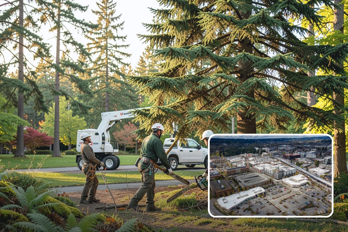 Tree preservation during construction in Redmond, King County, WA - Protects valued trees during projects