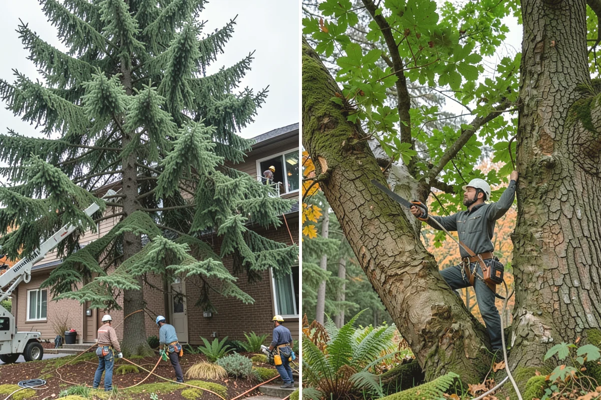 Tree preservation during construction in Ruston, Pierce County, WA - Identify trees to retain and their protection zones