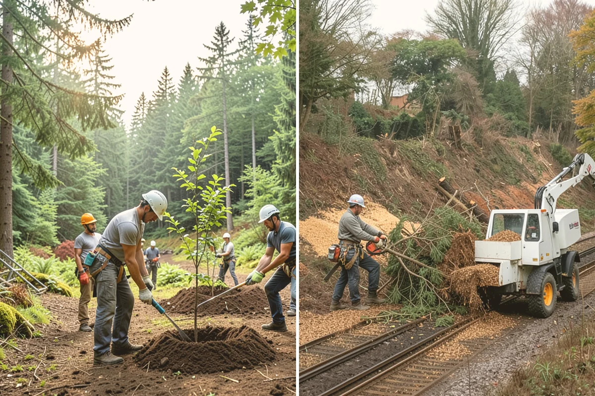 Tree preservation during construction in Sammamish, King County, WA - Identify trees to retain and their protection zones