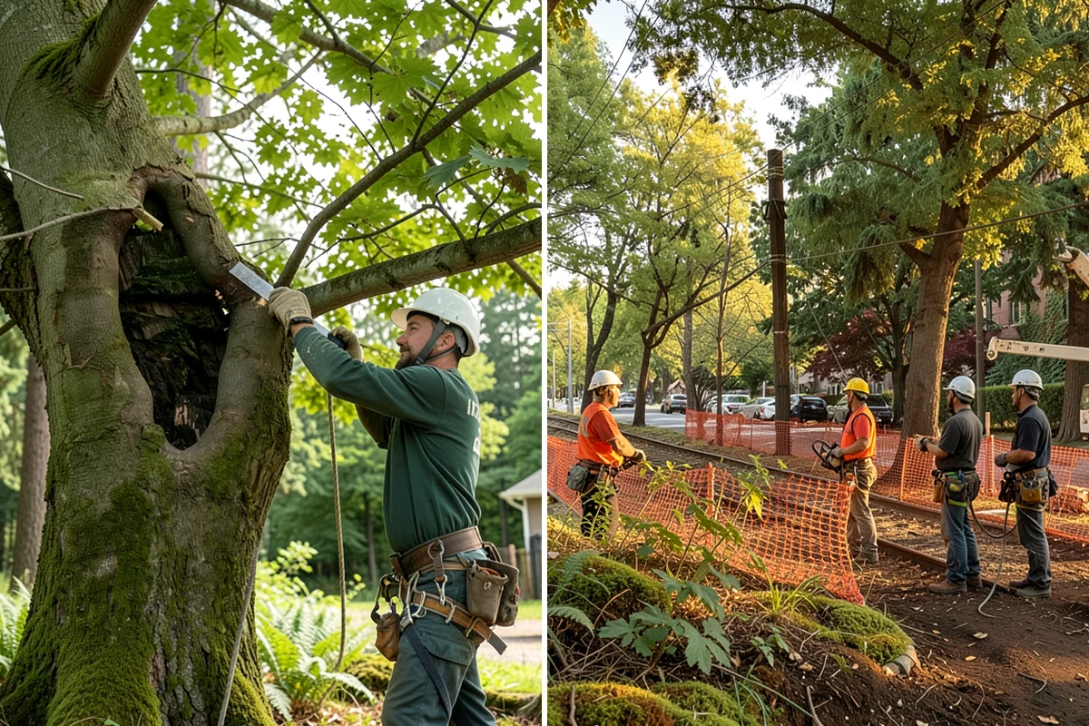 Tree preservation during construction in SeaTac, King County, WA - Identify trees to retain and their protection zones