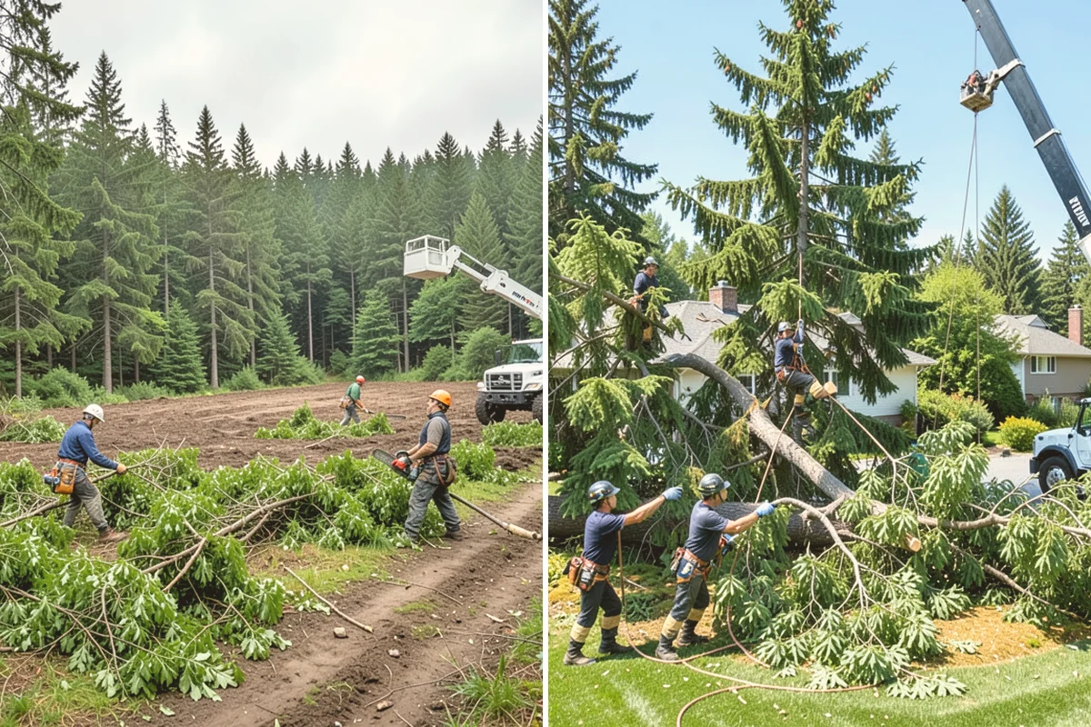 Tree preservation during construction in Snohomish, Snohomish County, WA - Identify trees to retain and their protection zones