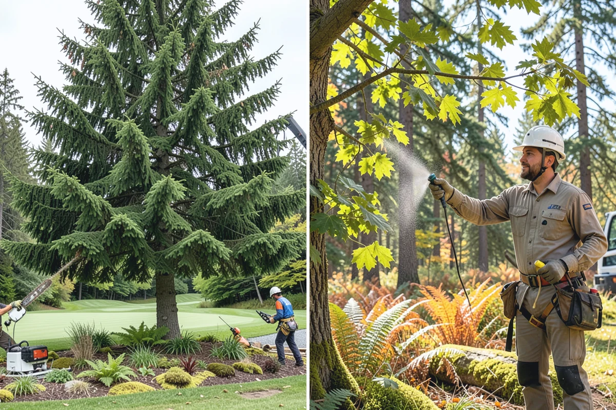 Tree preservation during construction in South Prairie, Pierce County, WA - Identify trees to retain and their protection zones