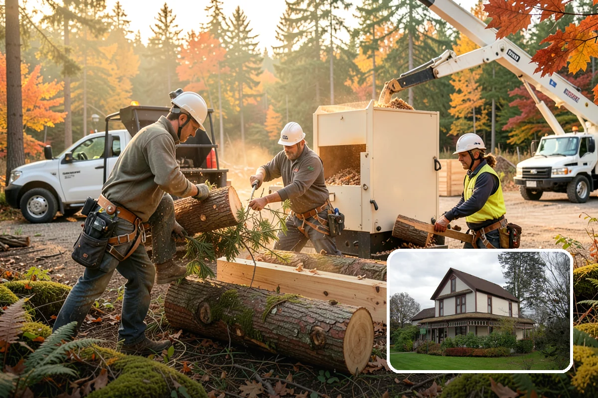 Tree preservation during construction in Sumner, Pierce County, WA - Protects valued trees during projects